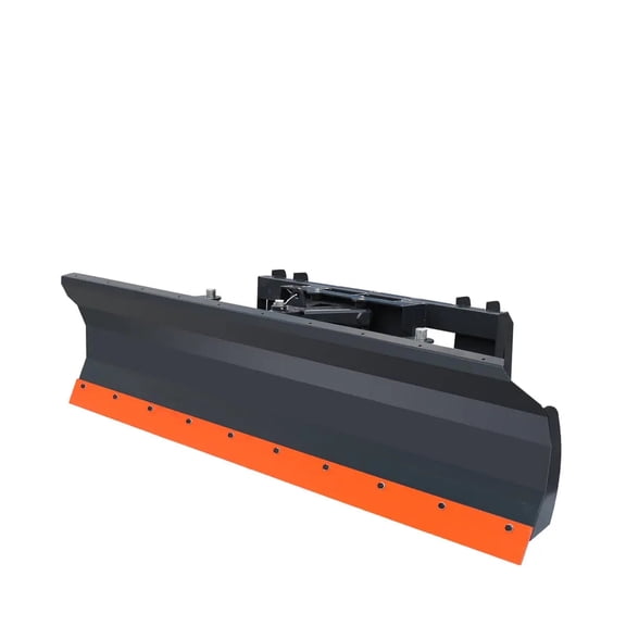 86" Skid Steer Dozer Blade/Snow Plow Pusher, 30 Left & Right, Bolt-On Cutting Edge, Adjustable Skid Shoes, Universal Quick Mount, TMG-DB86