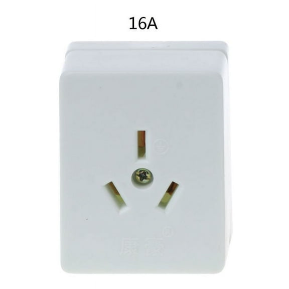 86 Type AC 250V 10A 16A High Power Electrical Wall Socket 3 Pin Plug Wall Outlet Plate Panel White For Air Conditioning