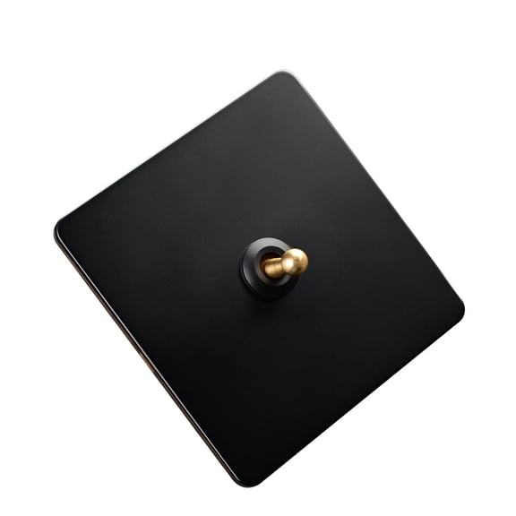 86 Type Brass Wall Switches Panel High Conductivity Heat Dissipation Safe Light Swithing Quick Fixing for Home Office