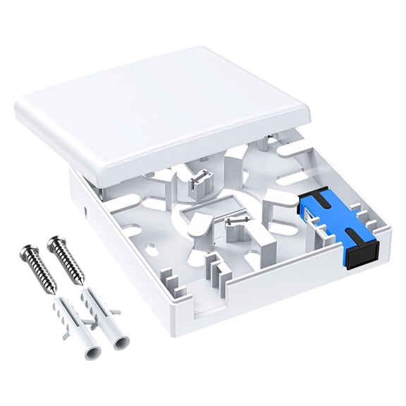 86 Type Fiber Wall Box with Ventilation Holes ABS for Networking