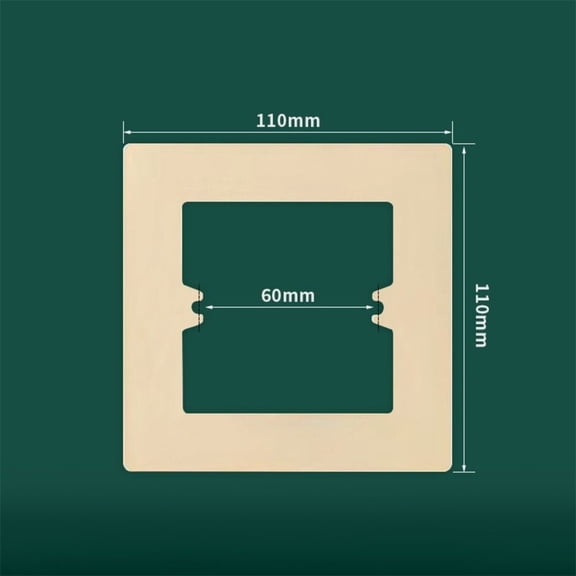 86 Type Switch Socket Wall Panel Decorative Frame Cover Wall Switch Bottom Box White Grey PC Switch Surround Plate