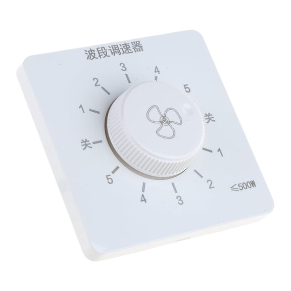 86 Type Wall Control Button Electronics Mechanical Rotary Switches for Ceiling Fan 5-level Adjust Speed Controller