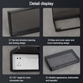 86 Type Wall Socket Waterproof Box Electric Plug Cover Bathroom Wall ...