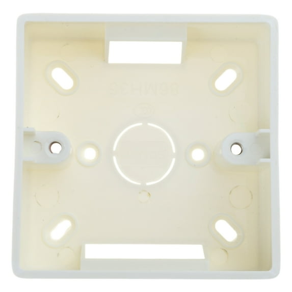86 Type White Plastic Protections Box Wall Mounted Single Gang Junctions Box