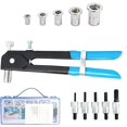 thumbnail image 1 of 86 count Heavy Duty Blind Rivet Nut Kit Set, Riveter Tool, Rivet Nut , Thread Hand Riveter, Rivet  Threaded Insert Tool, Riveting Tools with 80 count Metric Rivet Nuts  M3 M4 M5 M6 M8, 1 of 6