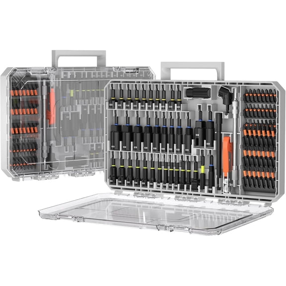 86 count  Impact Nut Driver Set Metric &  with Socket Adapters, Wing Nut Driver, Universal Sockets, Bit Holder, Quick Release Extension, Power Bits, Storage Box