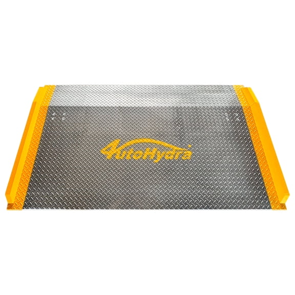 86" x 49" Aluminum Dock Plate, 3/8" Plate Thickness Dock Ramp, 12000 lb. Capacity Heavy Duty Hand Truck Loading Dock Plates with Pointer Pattern