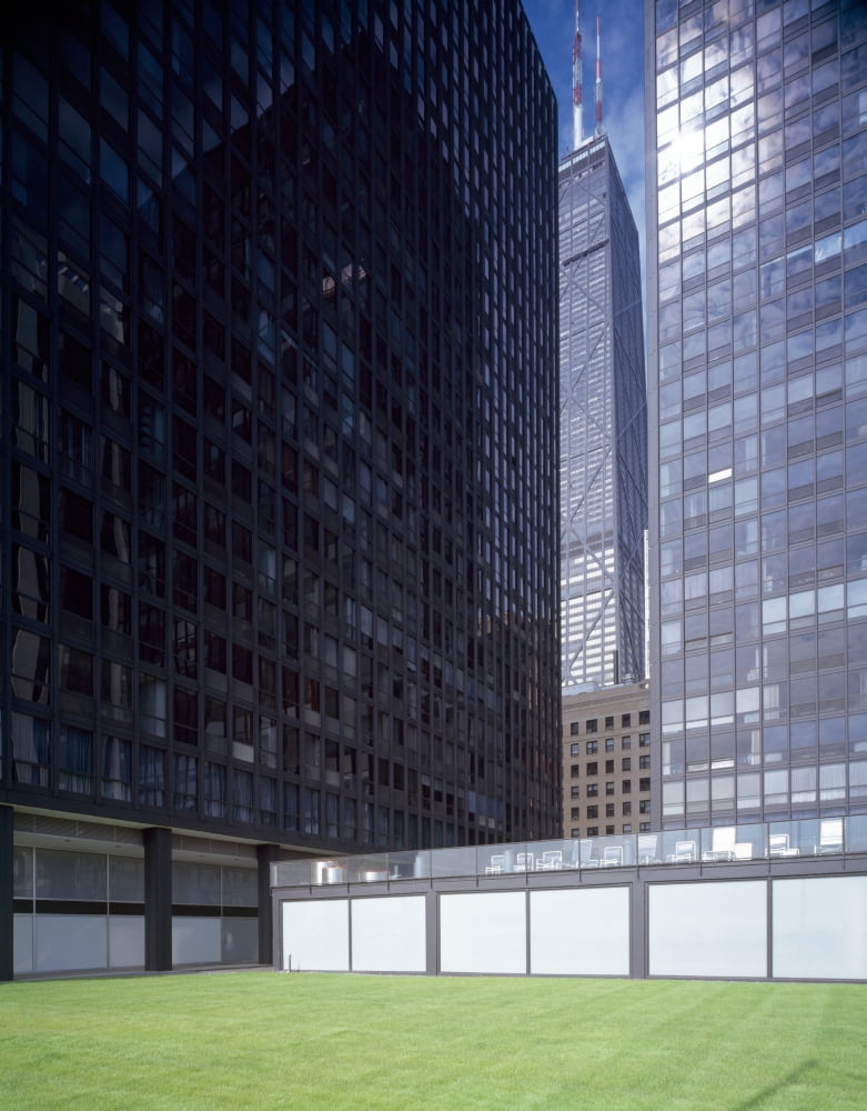 860-880 Lake Shore Drive Apartments designed by Ludwig Mies van der Rohe at Lake Shore Drive Chicago Cook County Illinois USA Canvas Art - Panoramic Images (9 x 27)