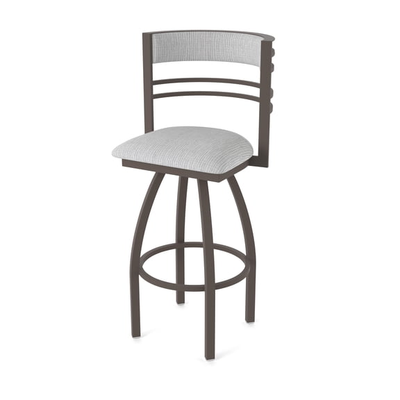 860 Hunter 25" Swivel Counter Stool with Bronze Finish and Graph Alpine Seat and Back