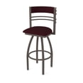 thumbnail image 1 of 860 Hunter 30" Swivel Bar Stool with Bronze Finish and Canter Bordeaux Seat and Back, 1 of 5