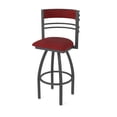 thumbnail image 1 of 860 Hunter 30" Swivel Bar Stool with Pewter Finish and Graph Ruby Seat and Back, 1 of 5
