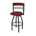 thumbnail image 1 of 860 Hunter 36" Swivel Bar Stool with Black Wrinkle Finish and Graph Ruby Seat and Back, 1 of 5