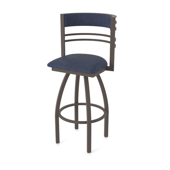 860 Hunter 36" Swivel Bar Stool with Bronze Finish and Graph Anchor Seat and Back
