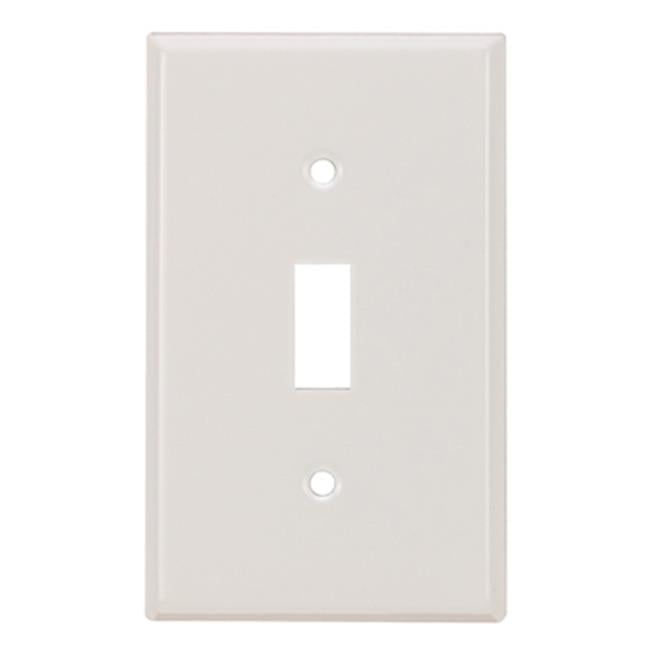 86071 1 Gang 1 Toggle Opening Steel Wall Plate, White