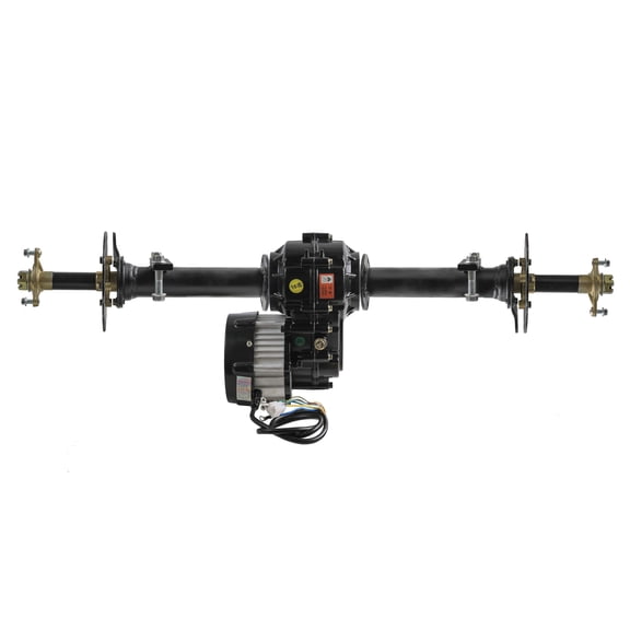 860mm 34" Go Kart Rear Axle Assembly Kit Shaft Wheel Hubs & 48V 1000W Electric Brushless Motor Differential Gearbox for Go Kart Golf Cart ATV Trike Enhanced Vehicles High Performance