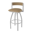 thumbnail image 1 of 861 Artemis 25" Swivel Counter Stool with Anodized Nickel Finish and Canter Sand Seat and Back, 1 of 5