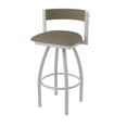 thumbnail image 1 of 861 Artemis 25" Swivel Counter Stool with Anodized Nickel Finish and Graph Cork Seat and Back, 1 of 5