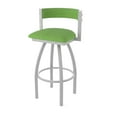 thumbnail image 1 of 861 Artemis 25" Swivel Counter Stool with Anodized Nickel Finish and Graph Parrot Seat and Back, 1 of 5