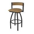 thumbnail image 1 of 861 Artemis 25" Swivel Counter Stool with Black Wrinkle Finish and Canter Saddle Seat and Back, 1 of 5