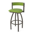 thumbnail image 1 of 861 Artemis 25" Swivel Counter Stool with Bronze Finish and Canter Kiwi Green Seat and Back, 1 of 5