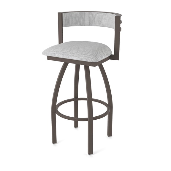 861 Artemis 25" Swivel Counter Stool with Bronze Finish and Graph Alpine Seat and Back