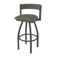 thumbnail image 1 of 861 Artemis 25" Swivel Counter Stool with Pewter Finish and Graph Chalice Seat and Back, 1 of 5