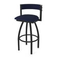 thumbnail image 1 of 861 Artemis 30" Swivel Bar Stool with Black Wrinkle Finish and Canter Twilight Seat and Back, 1 of 5