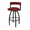 thumbnail image 1 of 861 Artemis 30" Swivel Bar Stool with Black Wrinkle Finish and Graph Ruby Seat and Back, 1 of 5