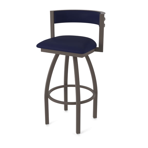 861 Artemis 30" Swivel Bar Stool with Bronze Finish and Canter Twilight Seat and Back