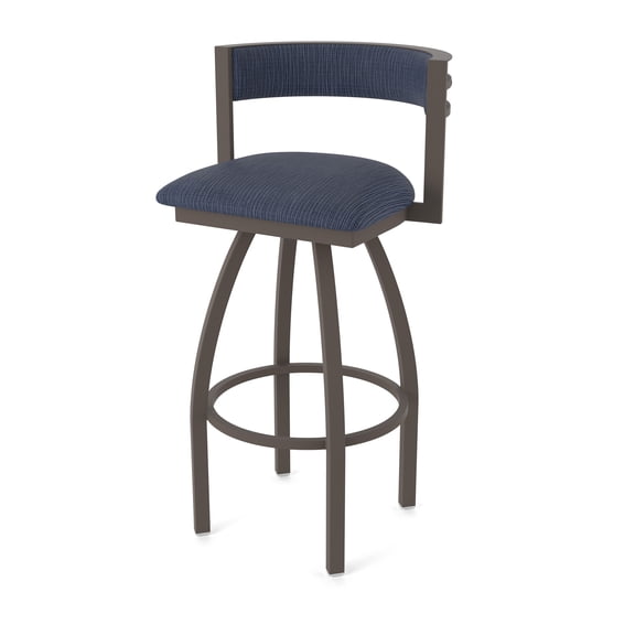 861 Artemis 30" Swivel Bar Stool with Bronze Finish and Graph Anchor Seat and Back