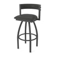 thumbnail image 1 of 861 Artemis 30" Swivel Bar Stool with Pewter Finish and Canter Iron Seat and Back, 1 of 5