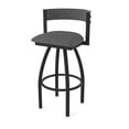 thumbnail image 1 of 861 Artemis 36" Swivel Bar Stool with Black Wrinkle Finish and Graph Coal Seat and Back, 1 of 5