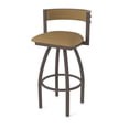thumbnail image 1 of 861 Artemis 36" Swivel Bar Stool with Bronze Finish and Canter Saddle Seat and Back, 1 of 5