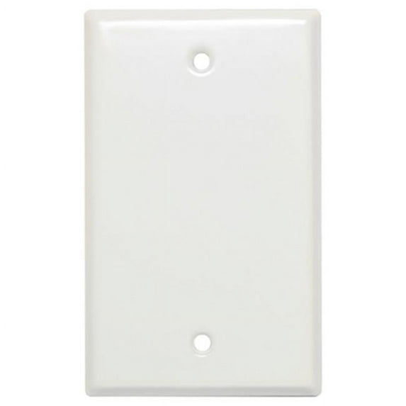 86151 1 Gang Blank Steel Wall Plate, White