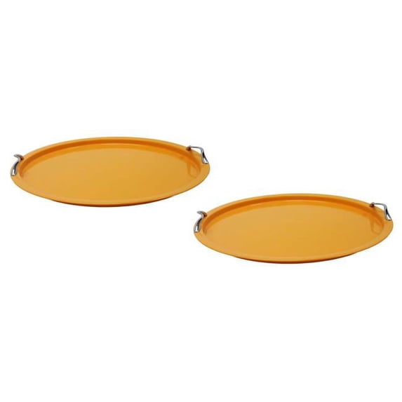 8619E SAFF S-2 Enameled Galvanized Steel French Tray - Set of 2