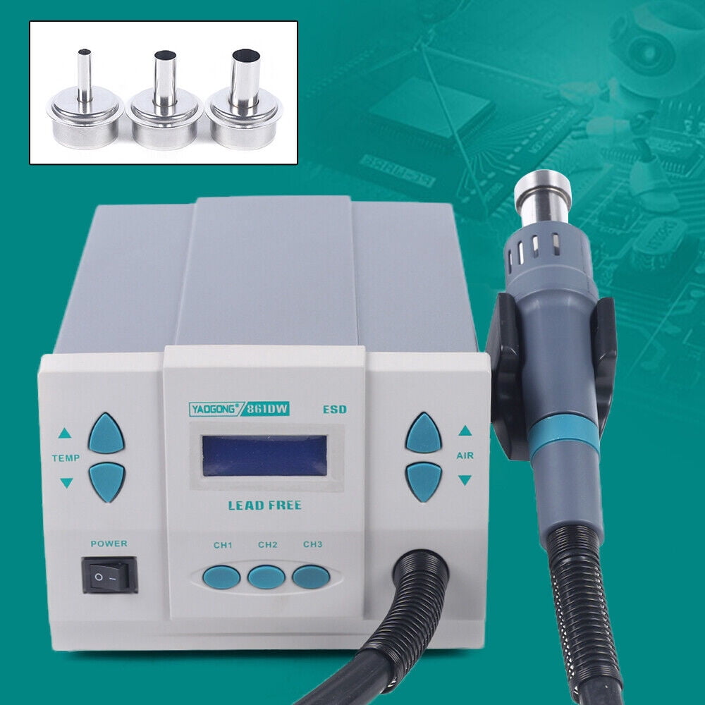 861DW 1000W Hot Air Rework Station Soldering Heat Gun Digital Display Station