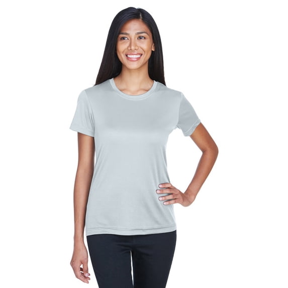 8620L UltraClub Ladies Cool & Dry Basic Performance Tee Grey 2XL