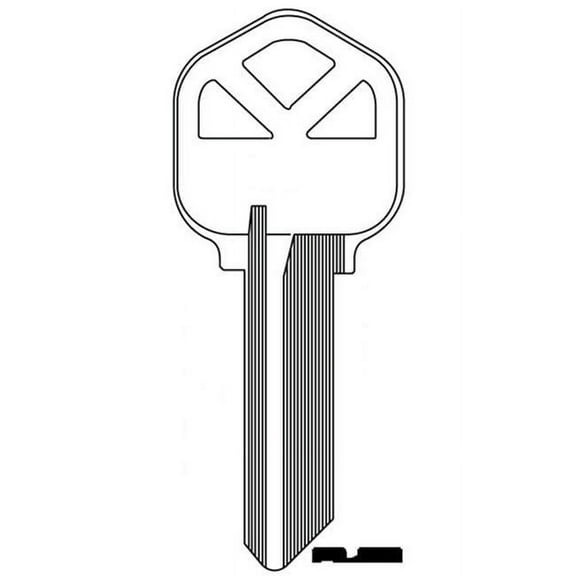 86230 Red Color Key Blank - 5 Count - Pack of 5