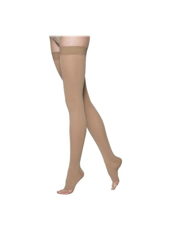 863 Select Comfort Open Toe Thigh Highs w/Grip Top - 30-40 mmHg Short Sig869N-OT