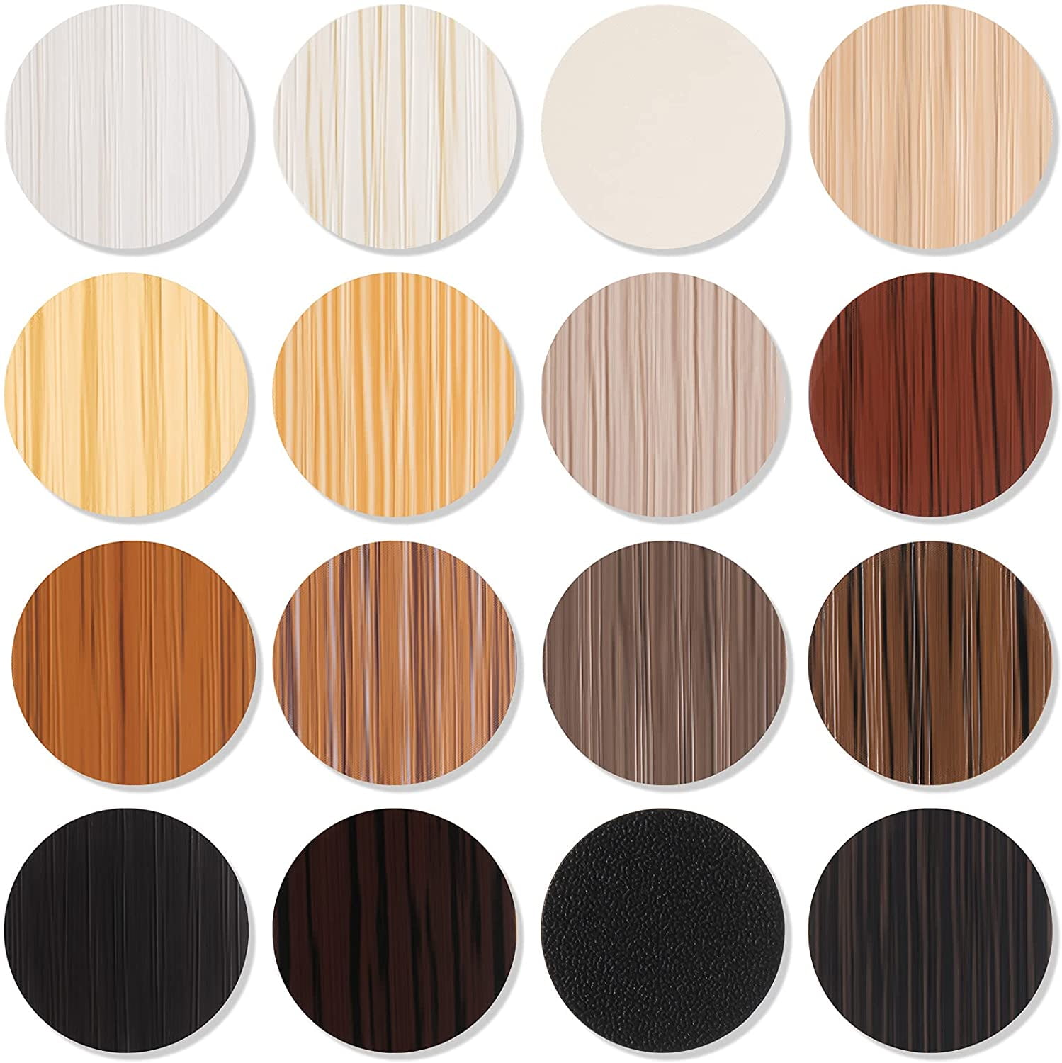 864 Pieces Screw Covers Wood Stickers for Furniture, 0.83 Inch Screw