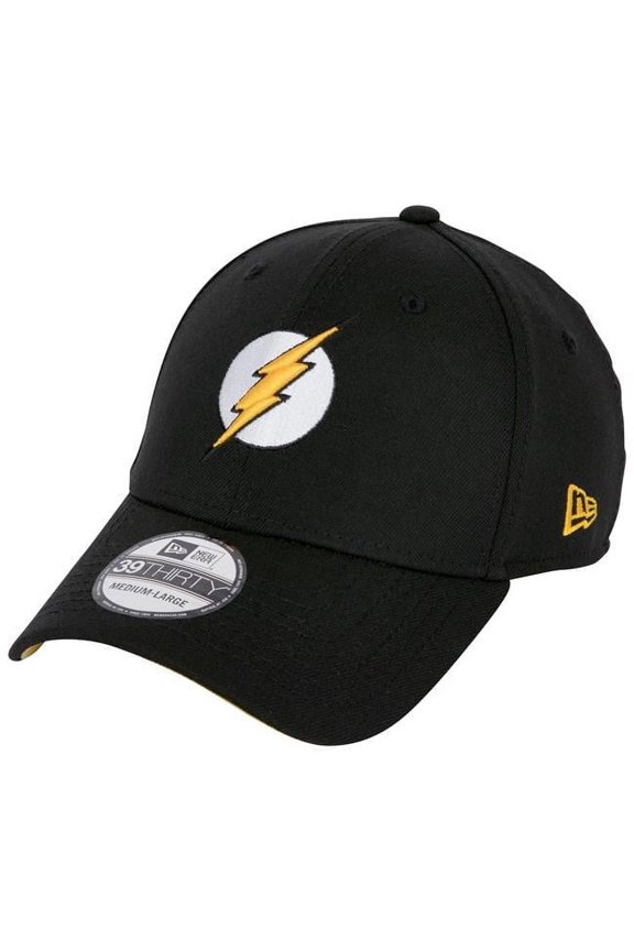 864420-small-med The Logo DC Comics Colorway Era 39Thirty Fitted Hat, Black - Small & Medium