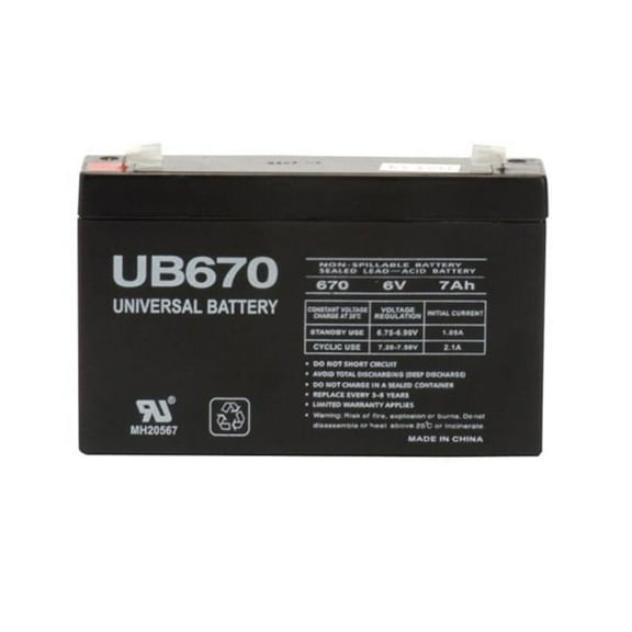 86454 UB670 6V 7A SLA Battery