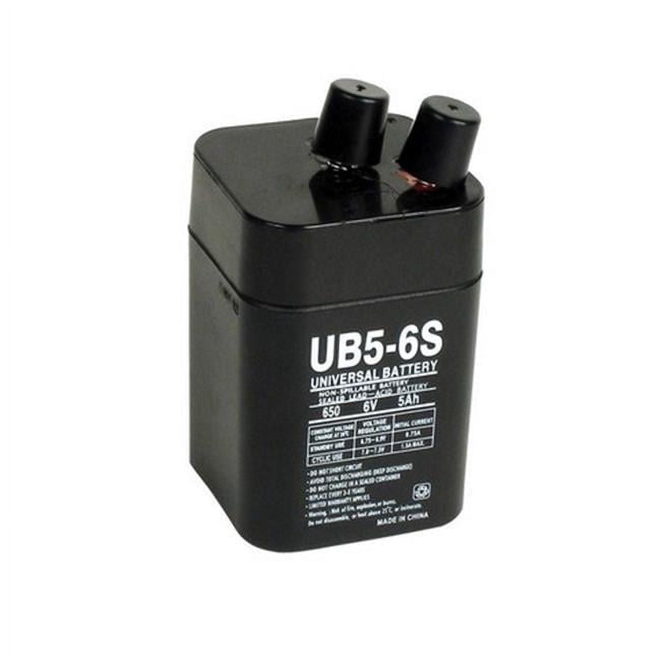 86455 6 V 5amp Spring Top SLA Battery Set of 2- pack of 2