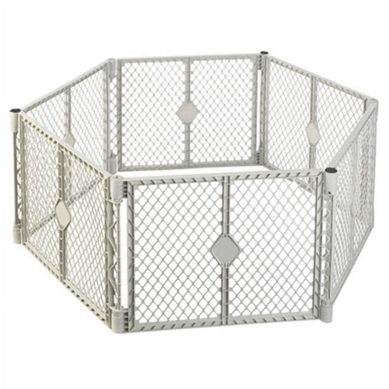 8666 Grey 6 Panel Play Gate - Walmart.com