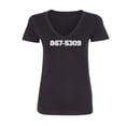 thumbnail image 1 of 867-5309 Womens V-Neck T-Shirt, 1 of 2