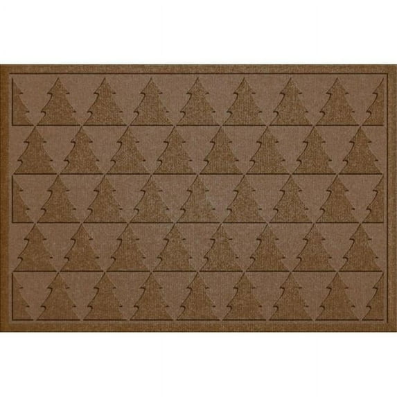 867520023 Water Guard Pine Trees Mat in Dark Brown - 2 ft. x 3 ft.