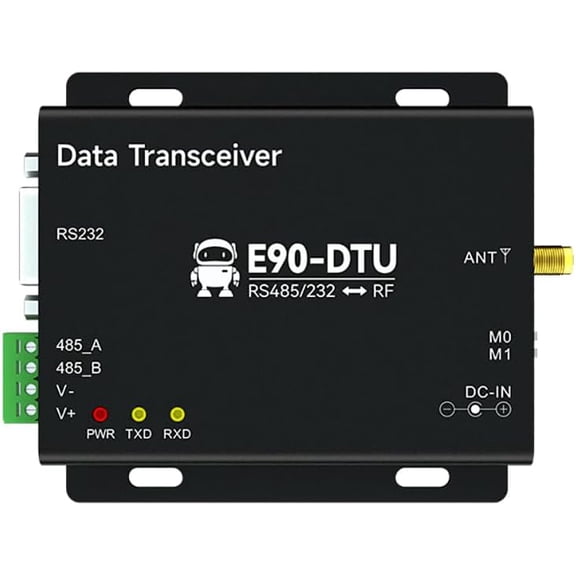 868.125MHz 915.125MHz Lora Wireless Digital Radio E90-DTU(900SL33) 33dbm 16KM RS485 RS232 RF RSSI Modbus Data Encryption Automatic Relay
