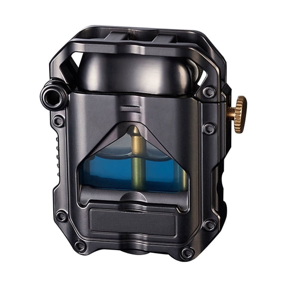 868 Transparent Oil Tank Kerosene Lighter Cool Mecha Warror Metal Cretive Mechanical Lighter Black Technology