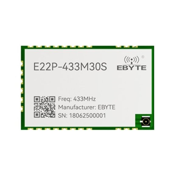868M 915M SX1262 Lora RF Wireless Module E22P SPI Series ESD Protection 30dbm Long Distance 12KM Build-in PA+LNA+SWA TXCO Low Power