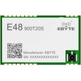 thumbnail image 1 of 868MHz 915MHz Wireless Data Transmission Module E48-900T20S 20dbm Long Distance 3.5KM GFSK Low Power DC 2.7-5.5V LBT Stamp Hole/IPEX, 1 of 6